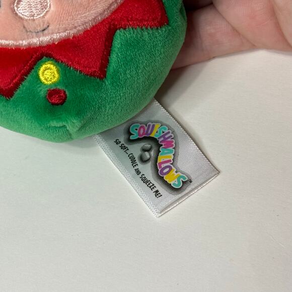 Squishmallows Christmas Santa and Elf Keychain 4.5" - Picture 6 of 8